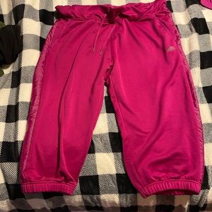 Womens Adidas Magenta 1/2 length pants